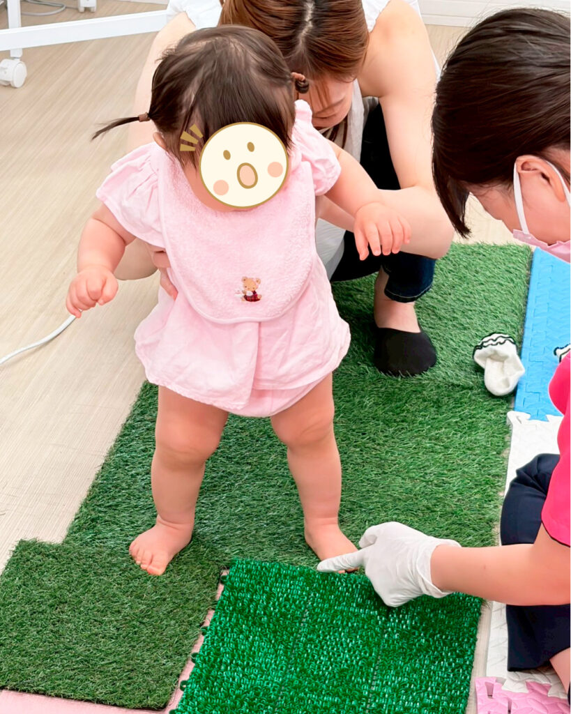 赤ちゃん歯科教室の様子です。