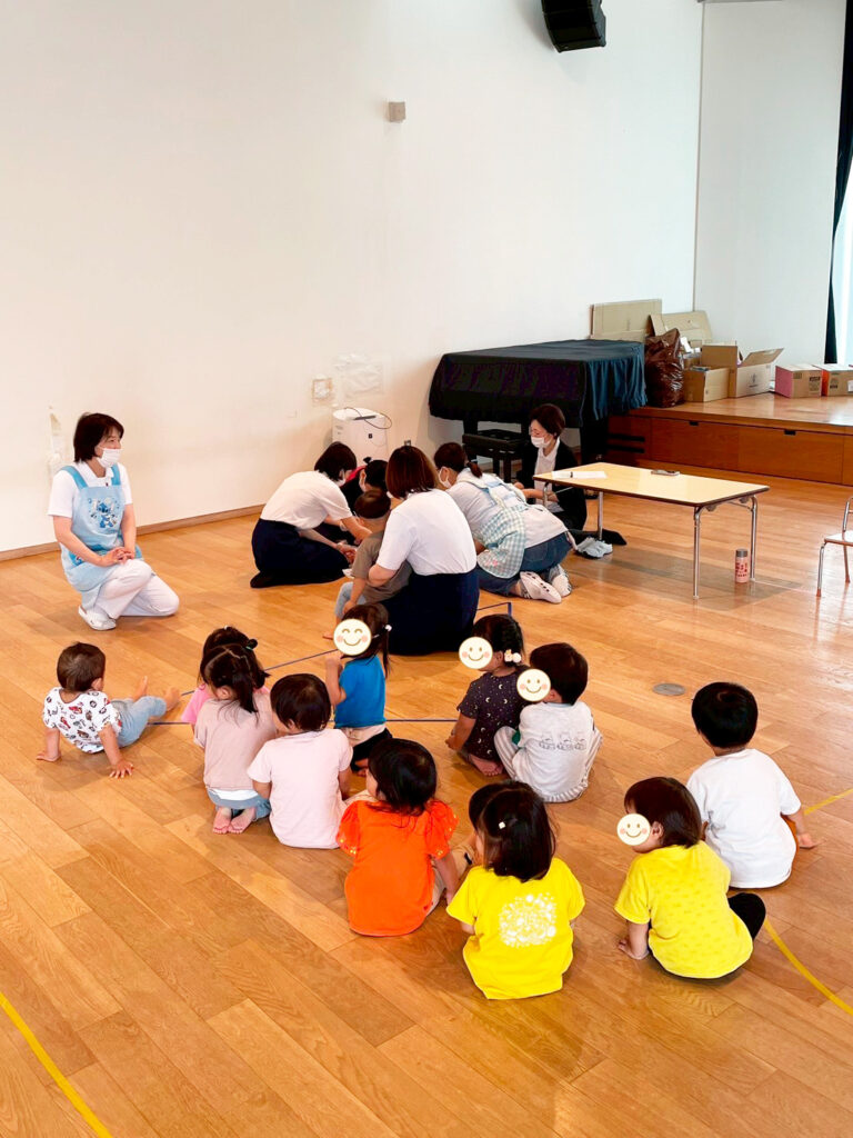こども園歯科検診の様子です。